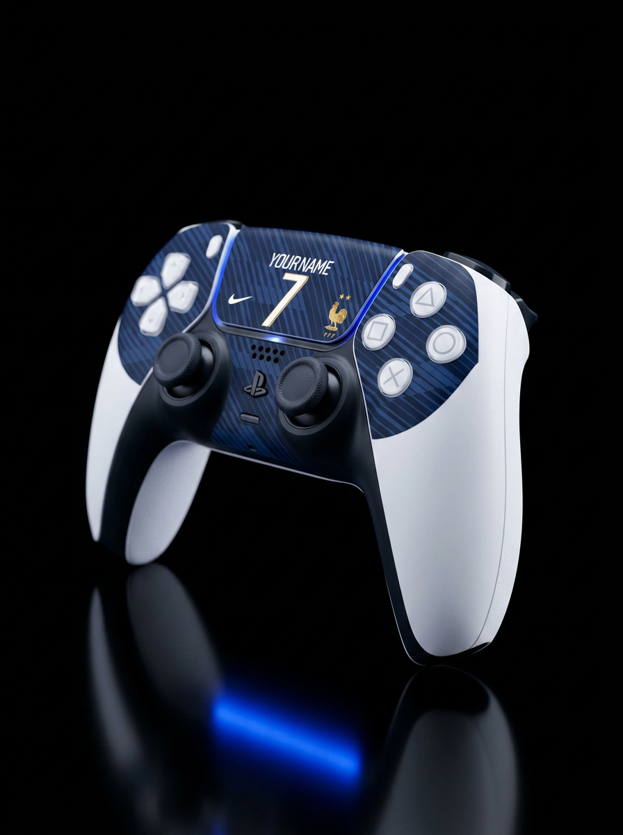 france-home-hero Personalised France World Cup 2026 PS5 DualSense controller skin with custom name and number